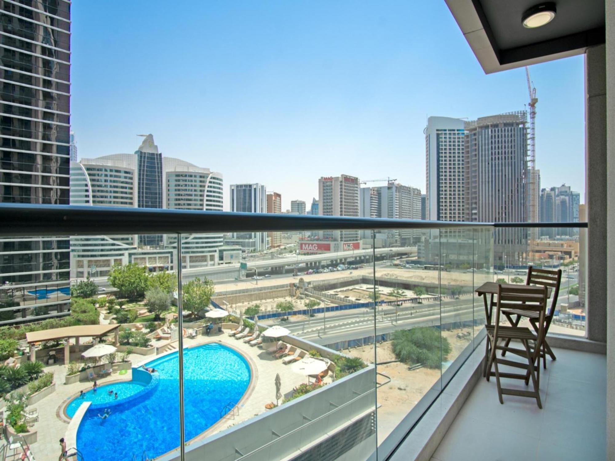 Luxe Apartments Near Dubai Mall Burj Khalifa Pool Gym Parking Luaran gambar