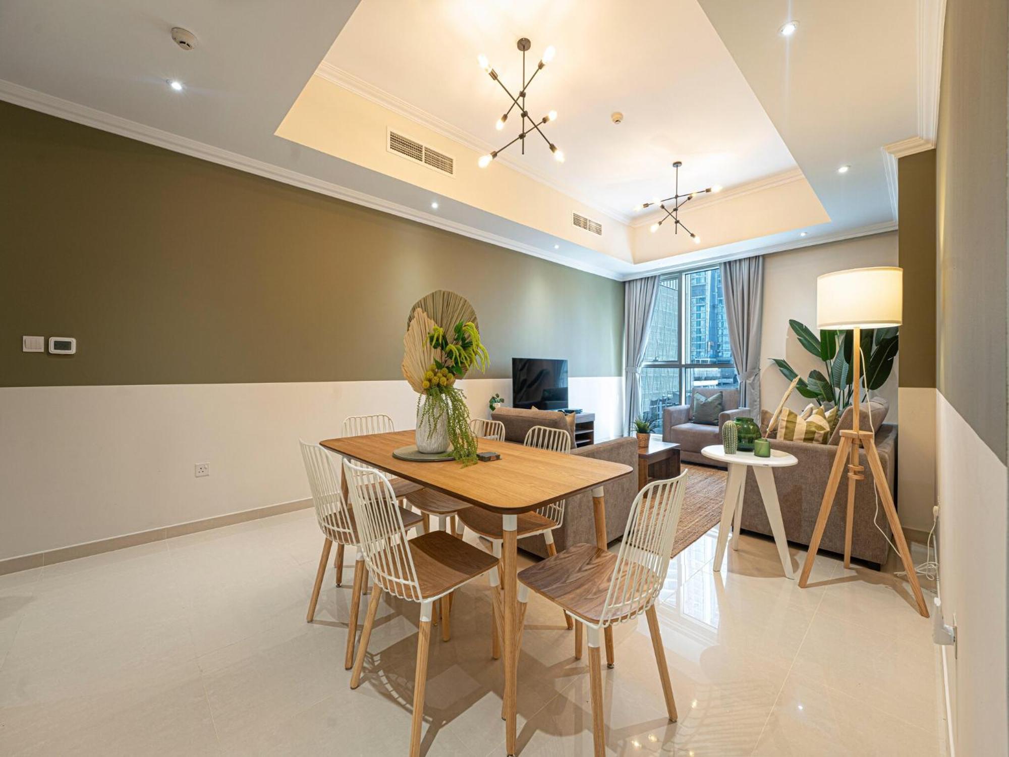 Luxe Apartments Near Dubai Mall Burj Khalifa Pool Gym Parking Luaran gambar