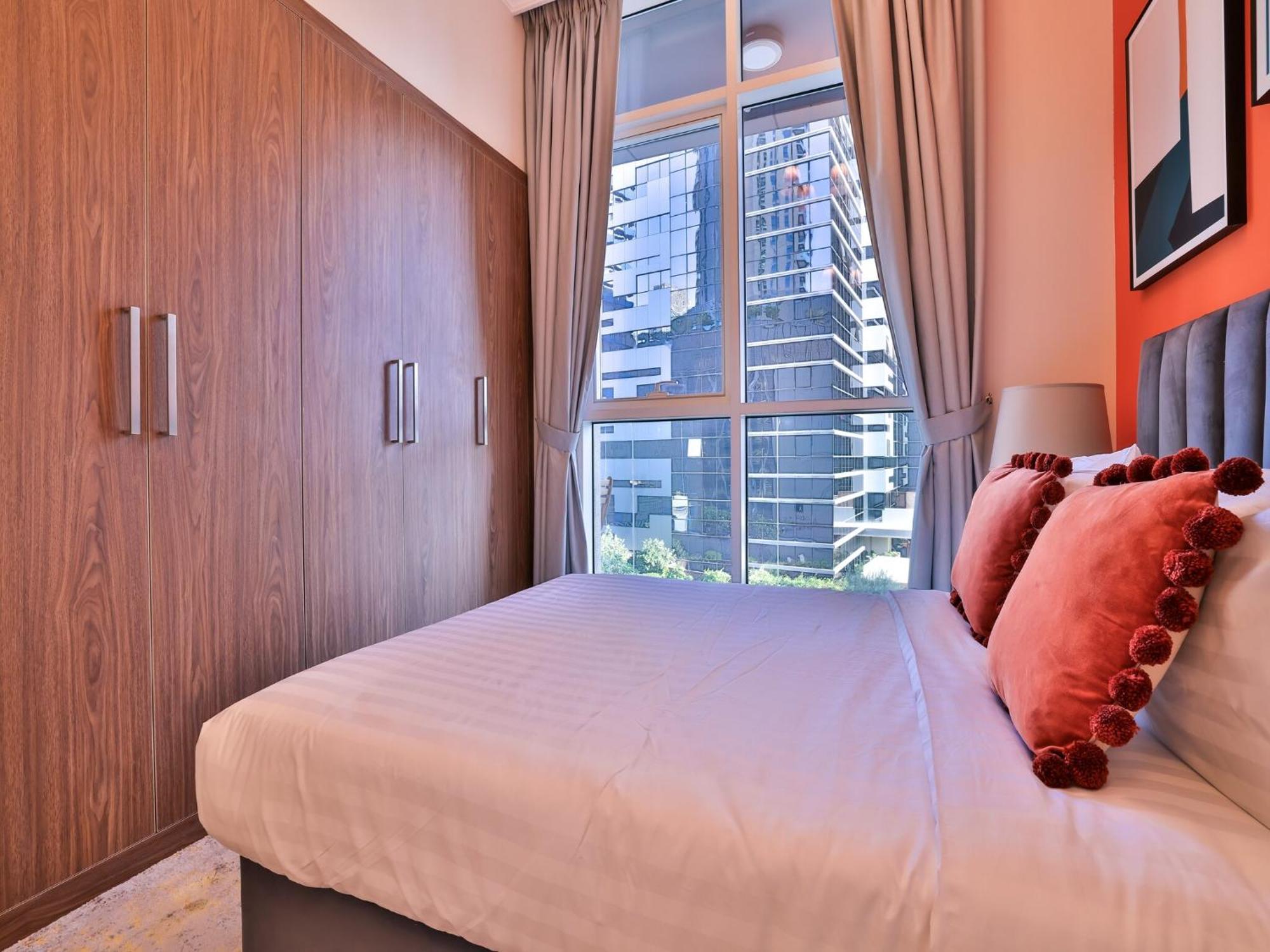 Luxe Apartments Near Dubai Mall Burj Khalifa Pool Gym Parking Luaran gambar